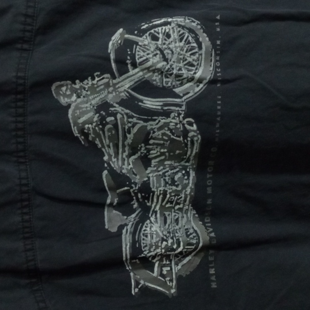 Harley-Davidson Black Long Sleeve Button Up Shirt Men’s Large - Picture 3 of 6
